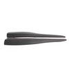 2pcs 28cm Rubber Front Rear Bumper Lip Anti-collision Strip Carbon Fiber