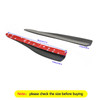 2pcs 36cm Rubber Car Front Rear Bumper Lip Anti-collision Strip Carbon Fiber