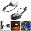 Rear View Side Mirrors With Turn Signals For Suzuki GSXR 600 750 1000 02-15 SV 650 1000 S 03-08 Smoke