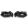Pair Front Bumper Halogen Fog Light Lamp Fit For AUDI S4 A4 S-Line 13-15 Black
