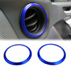 Aluminum Air Outlet Trim Cover Sticker Fits For BRZ 13-18 Blue