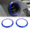 Aluminum Air Outlet Trim Cover Sticker Fits For Toyota 86 13-18 Blue