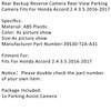 Rear Backup Reverse Camera Rear View Parking Camera Fits For Honda Accord 2.4 3.5 16-17