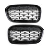 Meteor Black Front Kidney Grille Fit For BMW 1 Series F20/F21 15-17