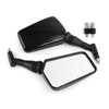 Pair M8 M10 Rearview Side Mirrors for Motorcycle Motorbike Moped Scooter Quad ATV UNIVERSAL Black