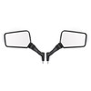 Pair M8 M10 Rearview Side Mirrors for Motorcycle Motorbike Moped Scooter Quad ATV UNIVERSAL Black