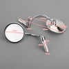 Universal Chrome Round Rearview Mirrors Bar End Side Mirrors for Motorcycle Chopper Bobber Cafe Racer