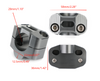 CNC Aluminum Handlebar Risers 22-29mm Universal Clamp Mount Titanium