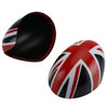 2PCS classic Black/Red Checkered design rear view mirror covers for Mini Cooper R55 R56 R57 R58 R60 R61