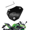 Kickstand Side Stand Extension Pad Fit For KAWASAKI Ninja 400 18-20 Versys 650 10-20 Black