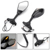 Black Rear View Side Mirrors With LED Turn Signals Fit For Triumph Daytona 675 675R 2011 TT600 00-03 Trophy 1200 91-04 Black