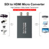 SDI to HDMI + SDI Mini HD Video Micro Converter 1 to 2 Audio Format Detection