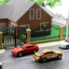 50pcs HO Scale Model Car 1:87 Building Train Scenery Architecture Model