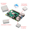 1Set Aluminum Heatsink Radiator Cooler Kit for Raspberry Pi 4B with Sticker