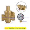 DN20 3/4" Brass Adjustable Water Pressure Reducing Regulator Valves With Gauge