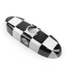 2 x Checkered WING Mirror Covers for MINI Cooper R55 R56 R57 Power Fold Mirror