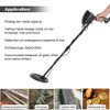 3 in 1  Deep Sensitive Big Coil Metal Detector + Shovel + Headphone