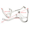 Front Tank Crash Bars Extension Engine Protector Guard Bumper Fit For BMW R1250GS Adventure 18-21 Silver