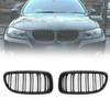 Front Kidney Grill Grilles Carbon Fiber Fit For BMW E90/E91 LCI 3 Series 2008-2012