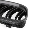 Front Kidney Grill Grilles Carbon Fiber Fit For BMW E90/E91 LCI 3 Series 2008-2012