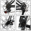 Adult 26 inch Folding Mountain Bike 21 Speed Bicycle Full suspension MTB White+Black