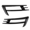 2PCS Front Fog Light Lamp Eyebrow Cover Trim Fits For VW Golf 7 MK7 2014-2017 Glossy Black