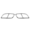 2PCS Stainless Rear Exhaust Tail Muffler Decor Cover Trim Fits For Charger 2015+ Silver