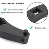 Adjustable Gland Nut Wrench 1266 Pin Spanner Tools Fits for Hydraulic Cylinders Black