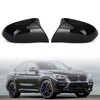 Rearview Mirror Cover Fits For BMW F15 X5 & F16 X6 14-18  BMW X4 F26 14-18  BMW X3 E83 14-18 Glosse Black