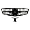 2008-2014 Mercedes-Benz W204 C300 C350 C-Class AMG Black Front Bumper Grille Grill (with Emblem)