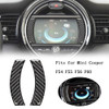 2pcs GPS Navigation Cover Trim Fit For Mini Cooper F54 F55 F56 F60 Carbon Fiber