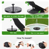 7V 3W Electric Solar Powered Fountain Water Pump Night Floating Garden Bird Bath Kit