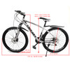 27.5 inches Wheels 21 Speed Unisex Adult Mountain Bike Bicycle MTB White+Black