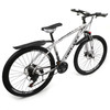 27.5 inches Wheels 21 Speed Unisex Adult Mountain Bike Bicycle MTB White+Black