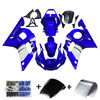 Amotopart ABS Injection Plastic ABS Fairing Fit for Yamaha YZF R6 1998-2002 Blue White