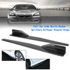 Pair 45cm Car Side Skirts Rocker Splitters Diffuser Winglet Wings Fit For Ford Mustang Carbon Fiber