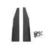 Pair 45cm Car Side Skirts Rocker Splitters Diffuser Winglet Wings Fit For Ford Mustang Carbon Fiber