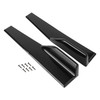 Pair 45cm Car Side Skirts Rocker Splitters Diffuser Winglet Wings Fit For Ford Mustang GBlack