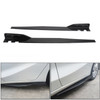 Pair 120cm Side Skirts Rocker Splitters Diffuser Winglet Wings Fit For Toyota Corolla VW MK5 GBlack