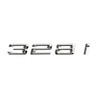 Rear Trunk Nameplate Badge Emblem Numbers Sticker Fit For BMW 328i Chrome
