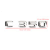 Rear Trunk Nameplate Badge Emblem Numbers Sticker Fit For Mercedes-Benz C350 Chrome