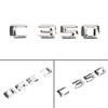 Rear Trunk Nameplate Badge Emblem Numbers Sticker Fit For Mercedes-Benz C350 Chrome