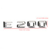 Rear Trunk Nameplate Badge Emblem Numbers Sticker Fit For Mercedes-Benz E200 Chrome