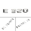 Rear Trunk Nameplate Badge Emblem Numbers Sticker Fit For Mercedes-Benz E320 Chrome