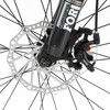 27.5 Inches Unisex Adult Mountain Bike 21 Speed Bicycle MTB Bike Lock+Air Pump Black+White