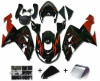 Red Black Injection Fairing Kit Plastic Fit for Kawasaki ZX10R 2006 2007