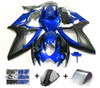 Fairing Injection Plastic Kit Blue Black Fit For Suzuki GSXR600/750 2006-2007