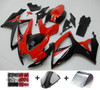 Fairing Injection Plastic Kit Red Black Fit For Suzuki GSXR600/750 2006-2007