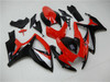 Fairing Injection Plastic Kit Red Black Fit For Suzuki GSXR600/750 2006-2007