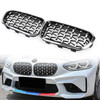 Front Kidney Grille Fit For BMW Series 1 F20 F21 2015-2017 Chrome Black